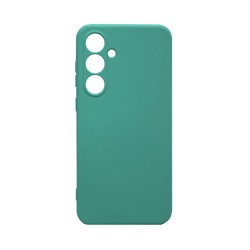 Capa de Silicone com Moldura de Câmera para Samsung Galaxy S24 FE Verde Mar Capa de Silicone com Moldura de Câmera para Samsung Galaxy S24 FE Verde Mar